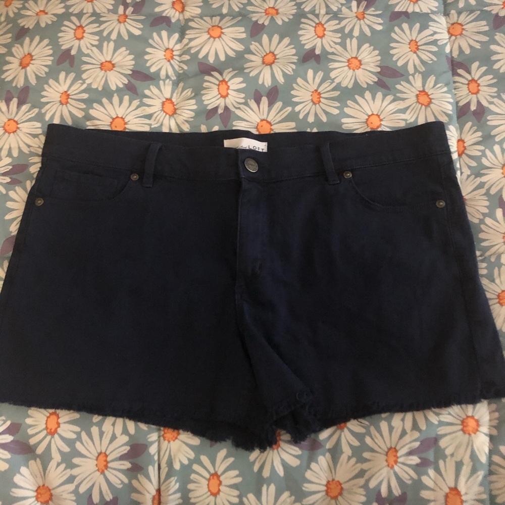 Loft Navy Shorts Size 14
